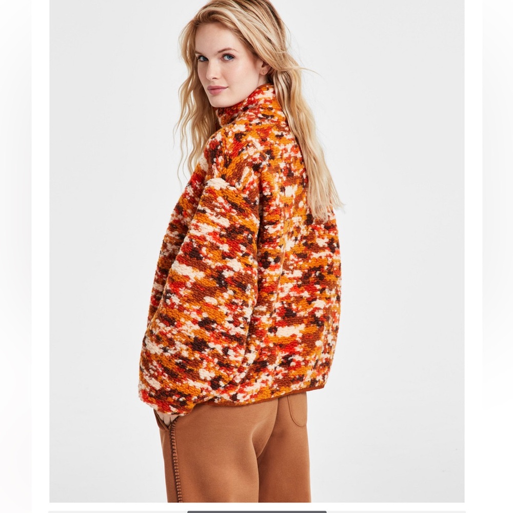 UGG Women's Marlene Front-Zip Bouclé‎ Jacket, Size XSMALL - Picture 2 of 16
